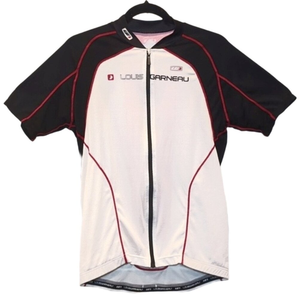 Louis Garneau Pro Carbon Mesh Cycling Jersey Short Sleeve Top Mens Large White